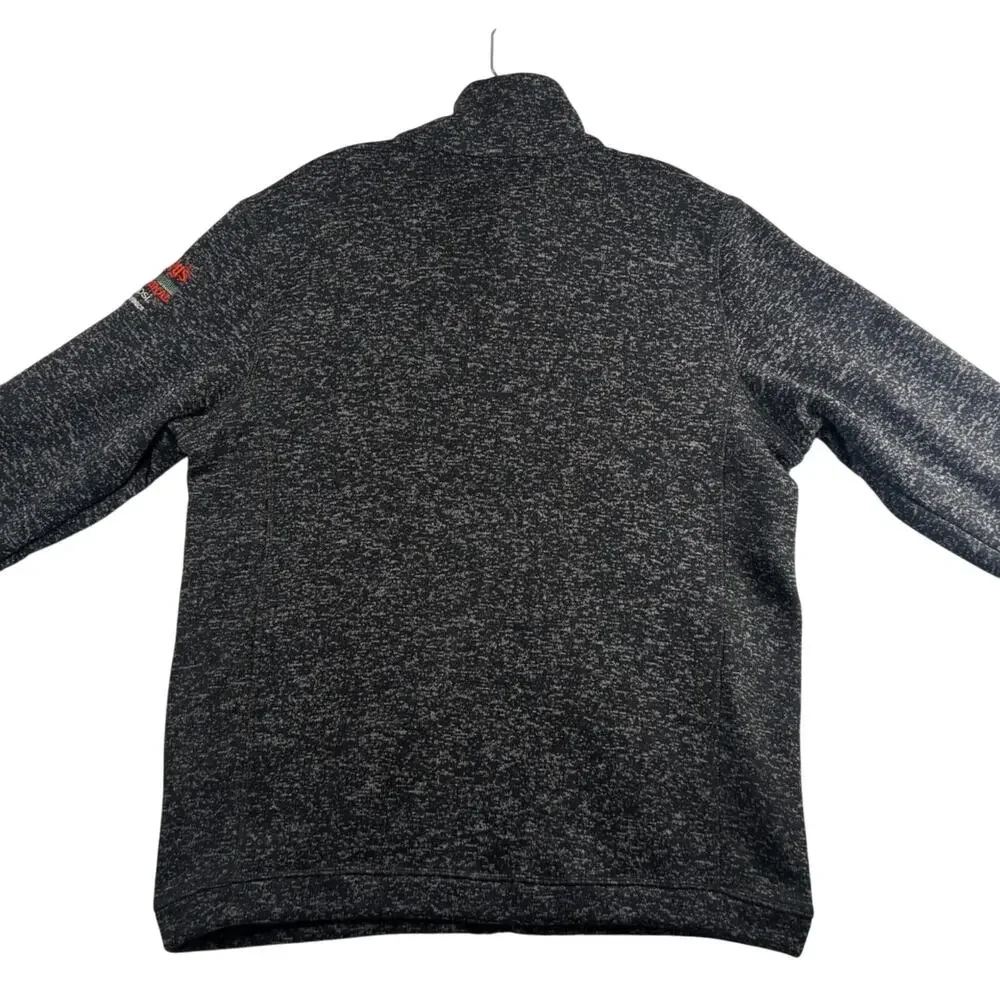 Stormtech‎ Performance LS Full Zip Soft Heathered Grey Fleece Jacket Mens Large